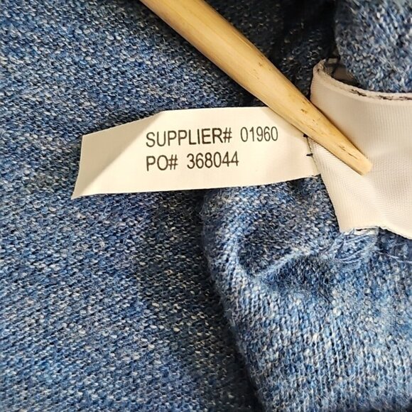 Polo by Ralph Lauren Two Button Henley Men's Size Medium Heathered Blue LS EUC - Picture 11 of 16